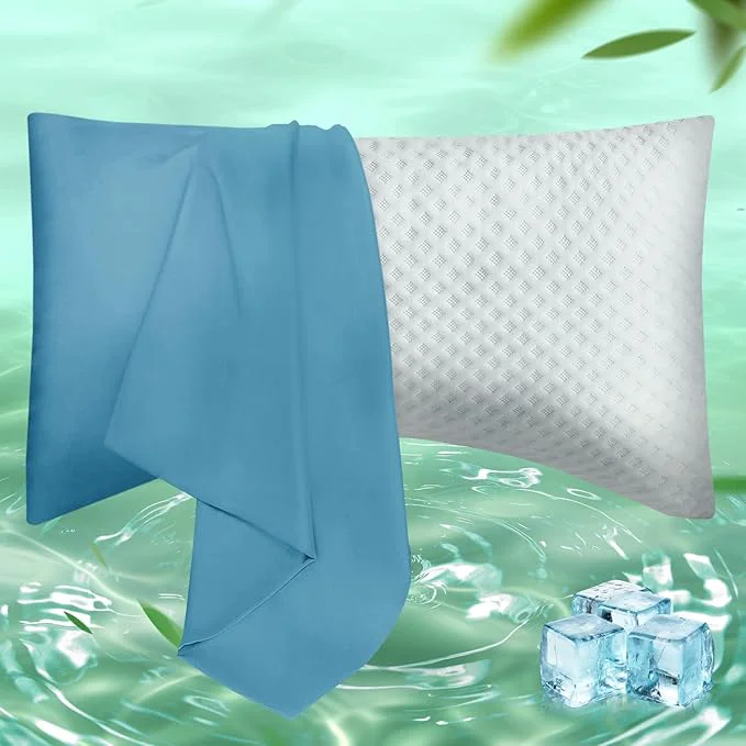Dependable Curved Pillow Case Queen Size Side Sleeper Pillow Cases Cover Cooling Rayon Top-Quality