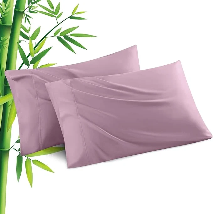 Verified Pillowcases Queen Size 2 Pack Cooling Viscose from Bamboo Pillow Cases Advanced