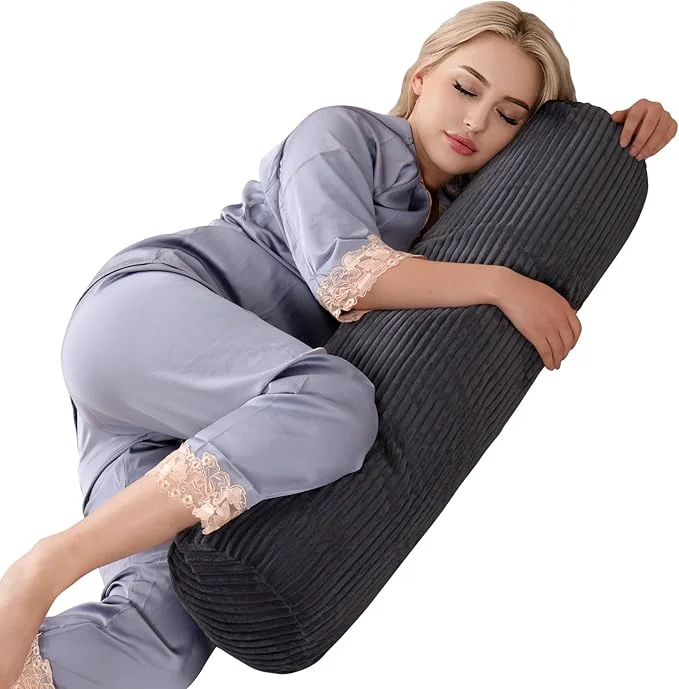 Enhanced 1 MIDDLE ONE Body Pillow for Adults Long Bolster Pillow for Bed Decorative Casual
