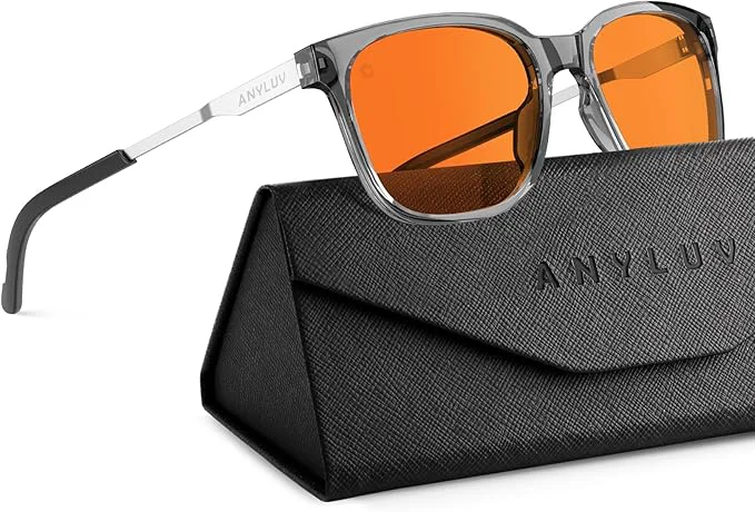 Contemporary ANYLUV Blue Light Glasses for Men Lightweight Computer Gaming Glasses Fast