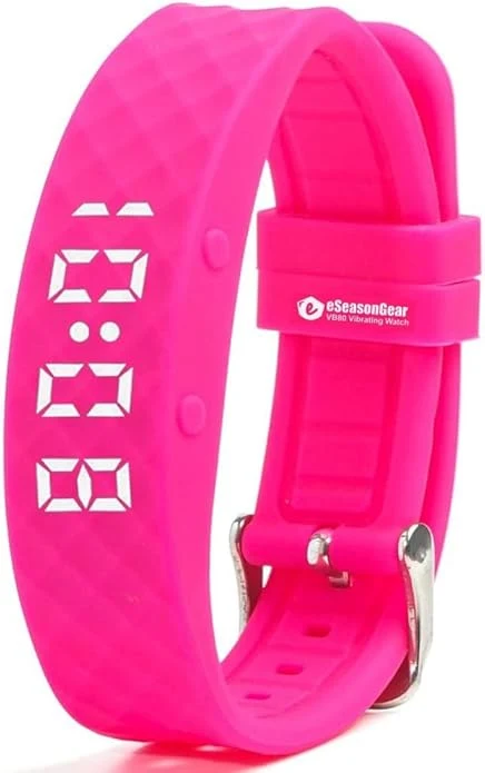 Expertly Made VB80 12 Alarm Vibrating Watch Silent Vibration Shake Wake ADHD Medication Safe