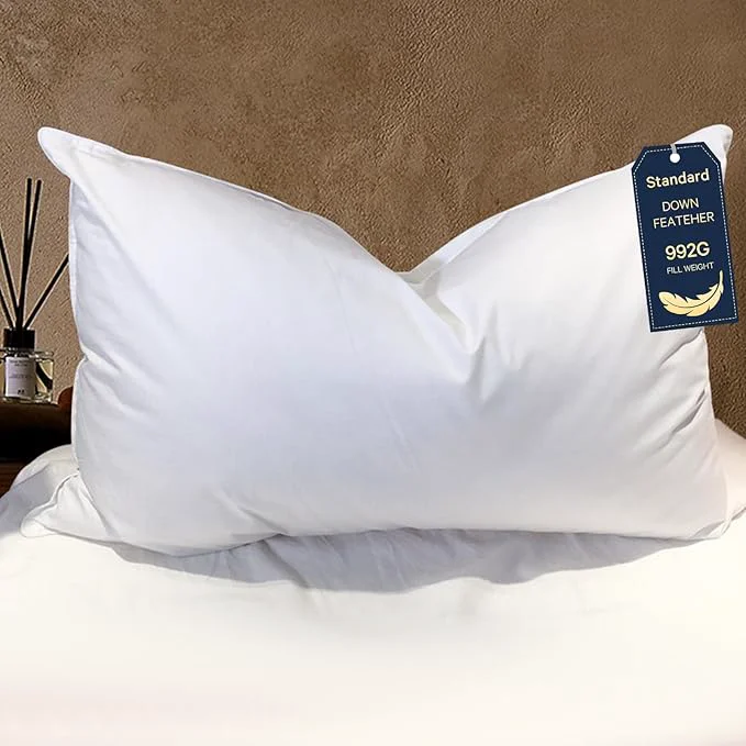 Natural BHZ Goose Down Feather Standard Queen Pillow Luxury Hotel Collection Bed Pillow Powerful