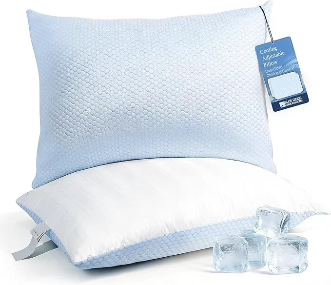 Elite Blue Ridge Home Fashions Luxury Hotel Quality Cooling Pillows Queen Size Set of Traditional
