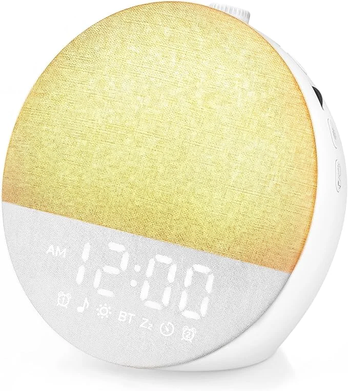 Smooth Geuuap Sunrise Alarm Clock White Noise Machine Natural Wake-Up Light Flexible