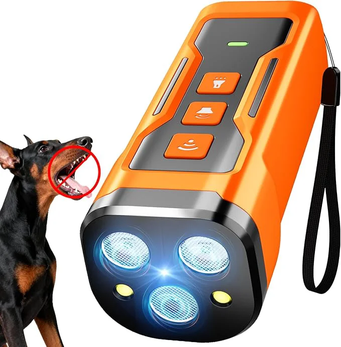 High-Performance Dog Bark Deterrent Devices 6 Modes 3X Ultrasonic Anti Barking Device Practical