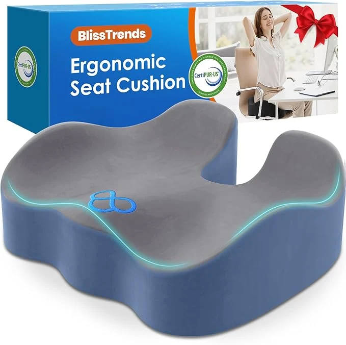 Refined BlissTrends Seat Cushion Thick Memory Foam Cushions Green