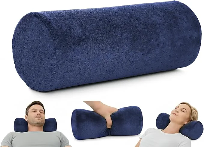 Unique AllSett Health Round Cervical Roll Cylinder Bolster Pillow Pure