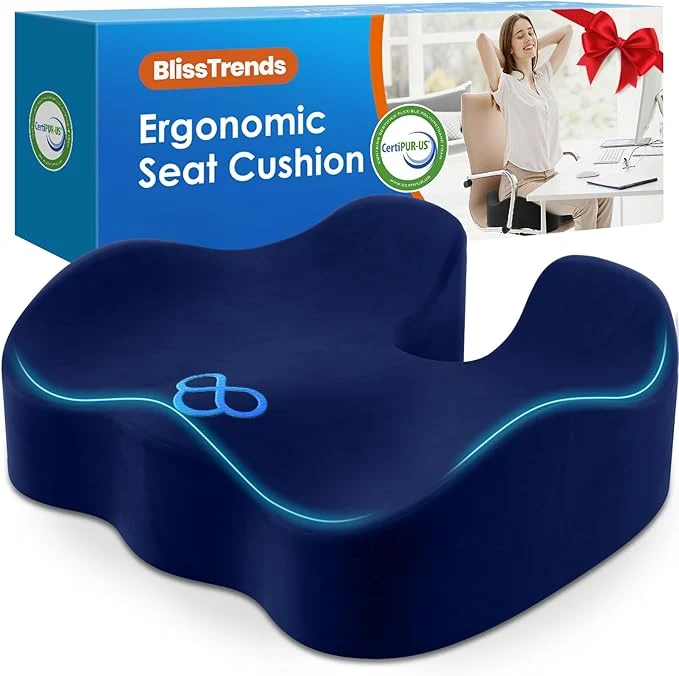 Excellent BlissTrends Seat Cushion Thick Memory Foam Cushions First-Class