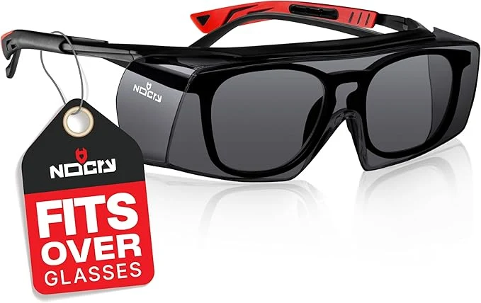Lightweight NoCry Tinted Safety Glasses Over Eyeglasses Original