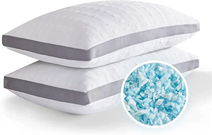 High-Quality Meoflaw Cooling Pillows King Size Set of 2 Shredded Memory Foam Bed Pillows Unique