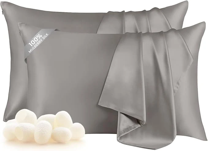 Exclusive THXSILK Set of 2 Mulberry Silk Pillowcases Dependable