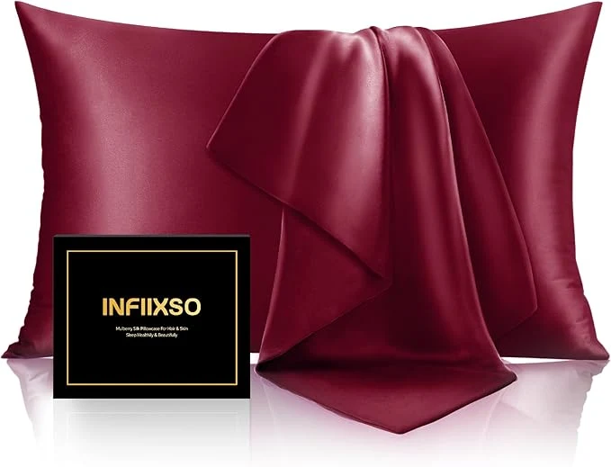Crafted INFIIXSO Mulberry Silk Pillowcase Traditional