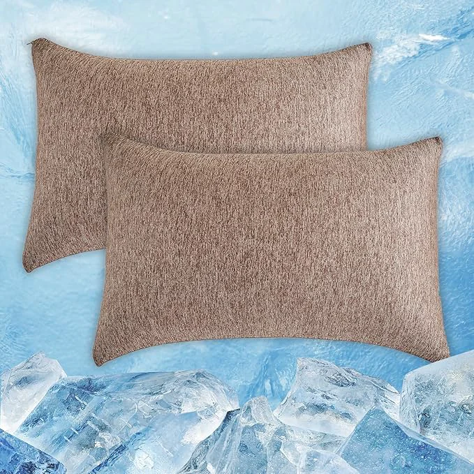 Practical CHOSHOME Cooling Pillow Cases Zipper Pillow Covers Q-Max 0.45 Zippered Genuine