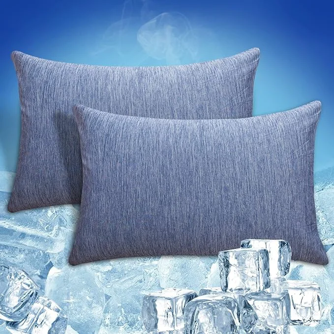 Premium CHOSHOME Cooling Pillow Cases Zipper Pillow Covers Q-Max 0.45 Zippered Reliable