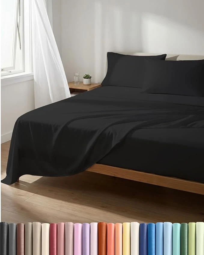 High-End Lightweight 4 Piece Bed Sheet Set King Size Recyclable