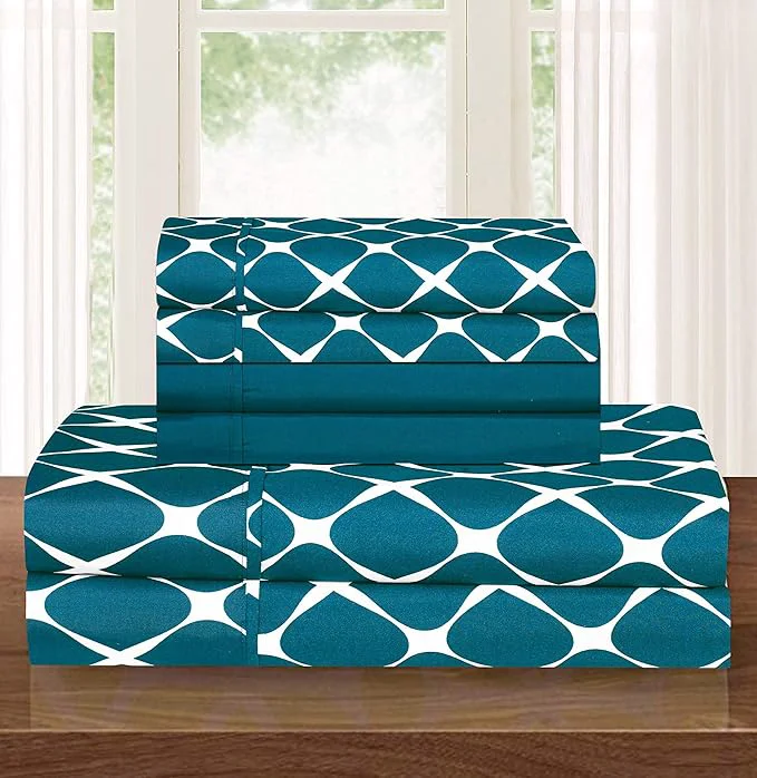 Safe Elegant Comfort Luxury Softest and Coziest 4-Piece Bed Sheet Set Wrinkle Clean
