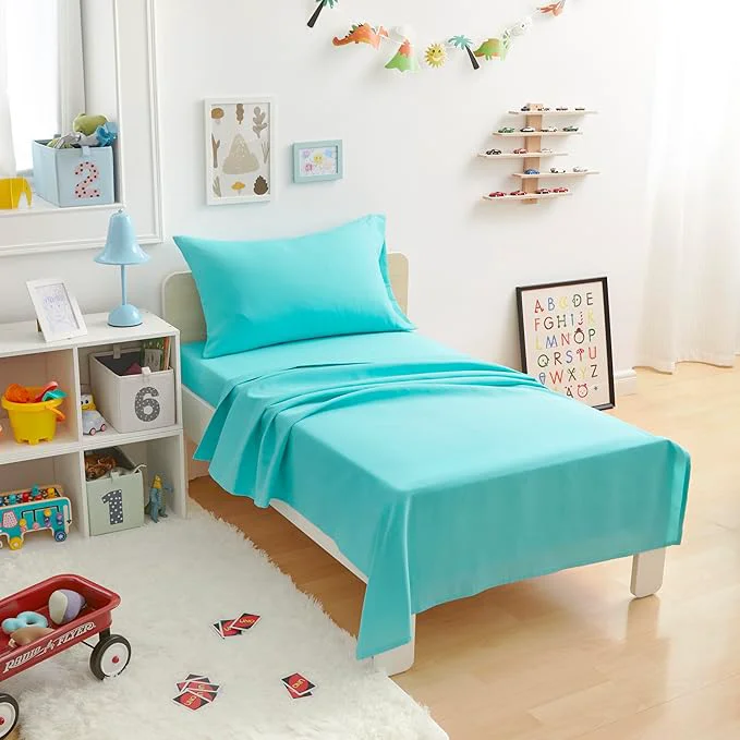 Trusted Amazon Basics Kid’s Soft Easy-Wash Lightweight Microfiber 3-Piece Sheet Set