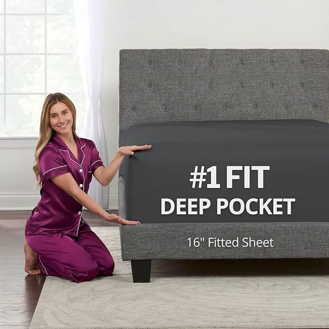 Dependable Kids Twin XL Fitted Sheet Only – 16 XL Twin Fitted Sheets Fit ly Eco-Friendly