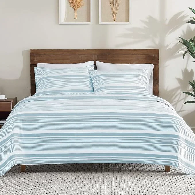 Efficient ClevaHome Classic Stripe Sheet Set Original Design