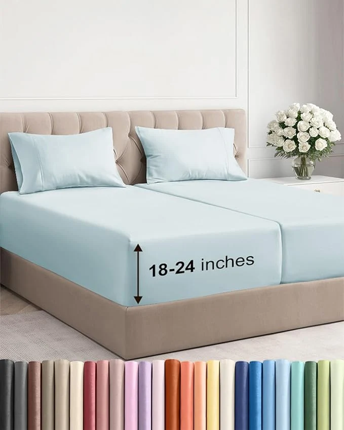 Top-Quality Extra Deep Split King Sheet Set Superior