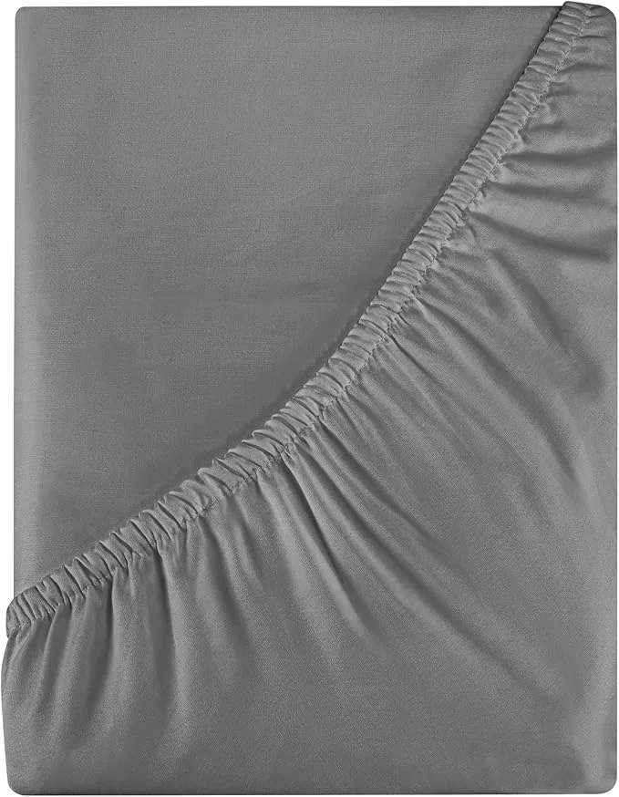 Practical Royale Linens 400 Thread Count American Grown Cotton Fitted Sheet King Size Modern