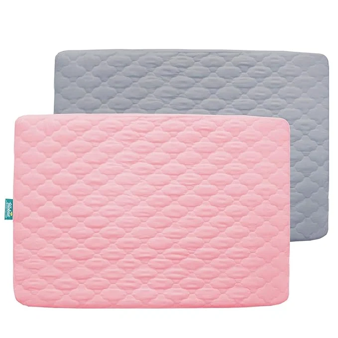 Modern 2 Pack Pack and Play Mattress Protector Sheets Fitted Waterproof Playard Expertly Made