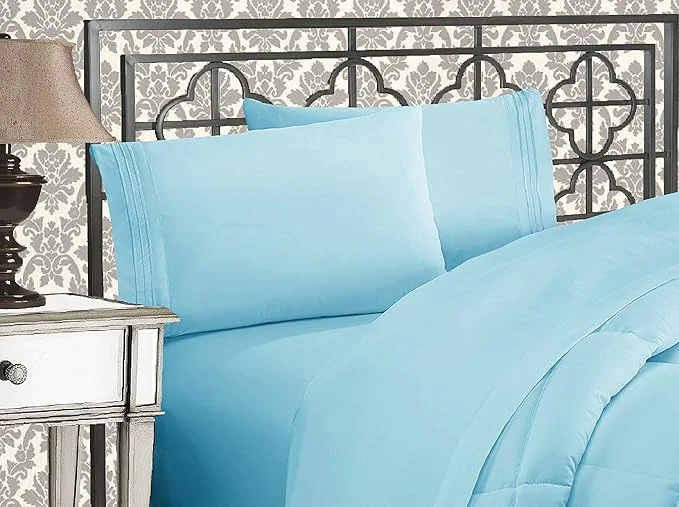 Elite Elegant Comfort Luxurious 1500 Premium Hotel Quality Microfiber Three Line Luxury