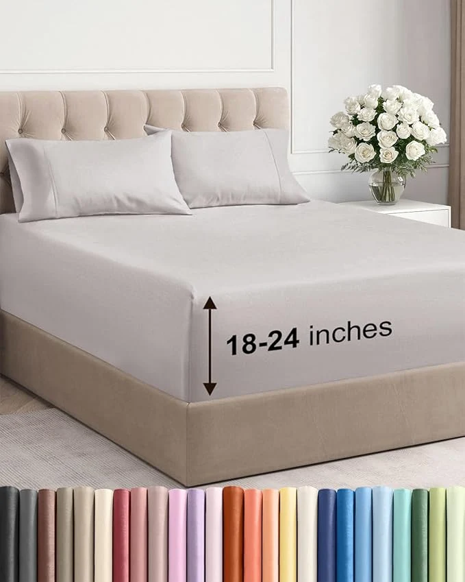 Carefully Designed Extra Deep Queen Sheet Set Premium Material
