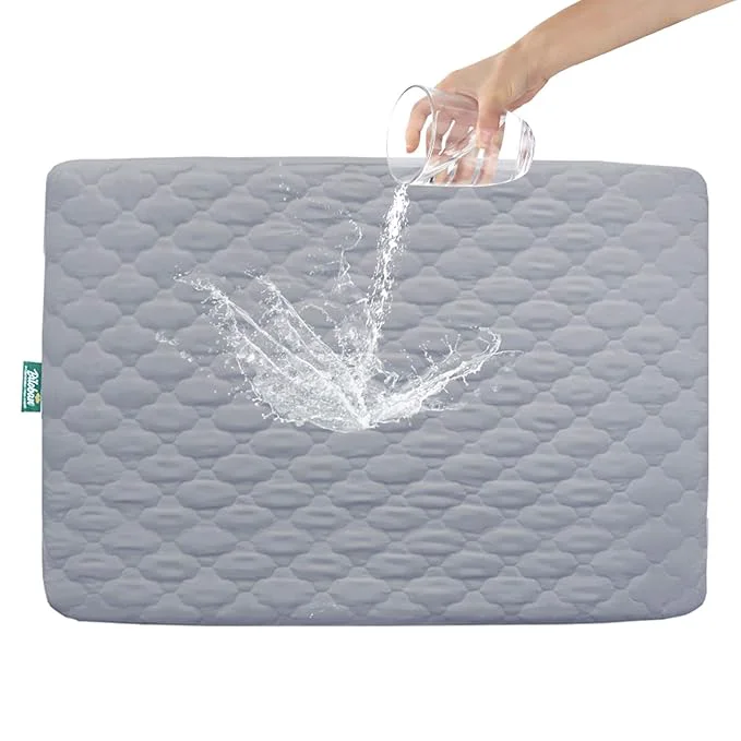 Official Pack and Play Sheets Mattress Pad Protector Fitted Waterproof Playard Mattress Long-Lasting