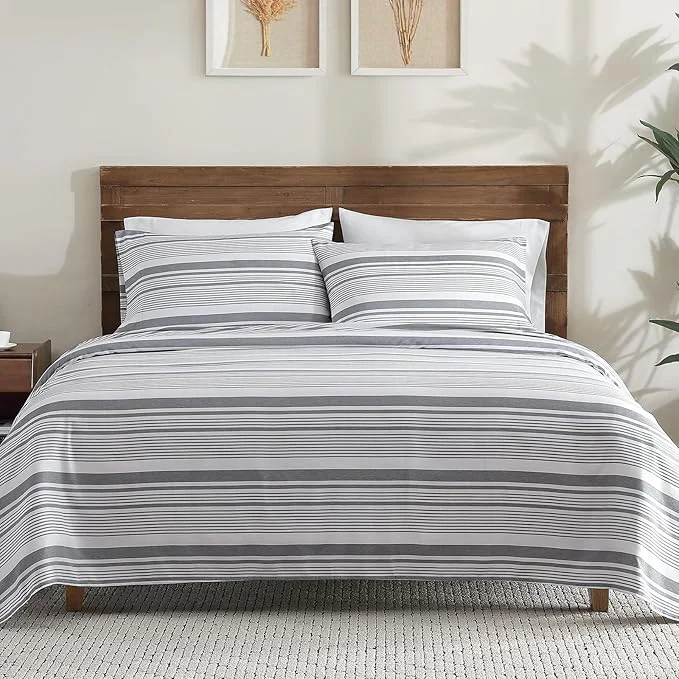 Elegant ClevaHome Classic Stripe Sheet Set Authentic