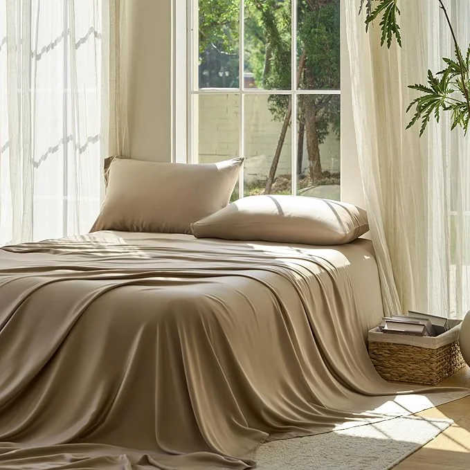 World-Class DOZ Sheet Set Viscose derived from Bamboo Organically Grown Buttery Soft Premium Material