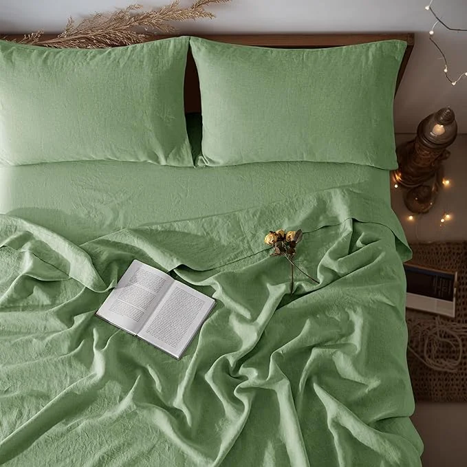 Artisan LBRO2M Pure Linen Sheet Set Deep Pocket Up to 16 Bed Sheets Sets Responsible