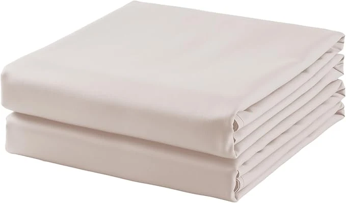 High-End 2-Pack Cotton King Flat Sheet Only 600 Thread Count Egyptian Cotton Top Enhanced