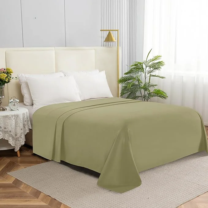 Flexible Elegant Comfort Premium Hotel Quality 1-Piece Flat Sheet Luxury Softest 1500 Authentic
