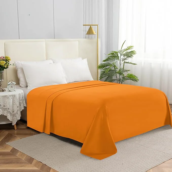 Lightweight Elegant Comfort Premium Hotel Quality 1-Piece Flat Sheet Luxury Softest 1500 Fine