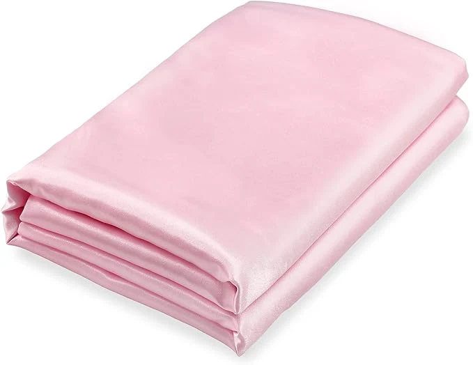 Environmentally Friendly Homiest Blush Pink Satin Flat Sheet Organic