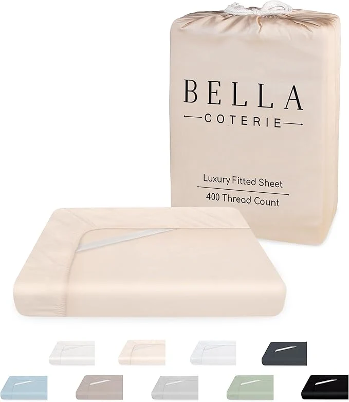 Fast Bella Coterie Luxury Bamboo Viscose California King Size Fitted Sheet Only Reusable