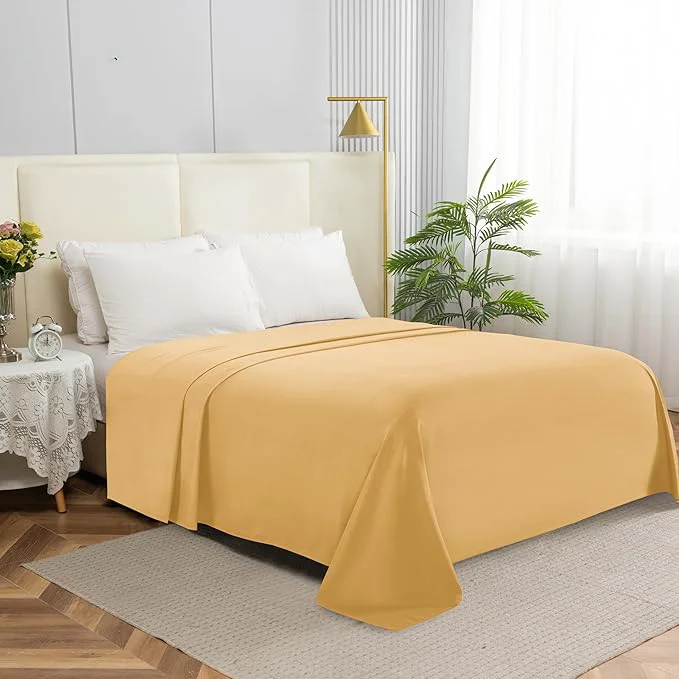 Effective Elegant Comfort Premium Hotel Quality 1-Piece Flat Sheet Luxury Softest 1500 Stylish