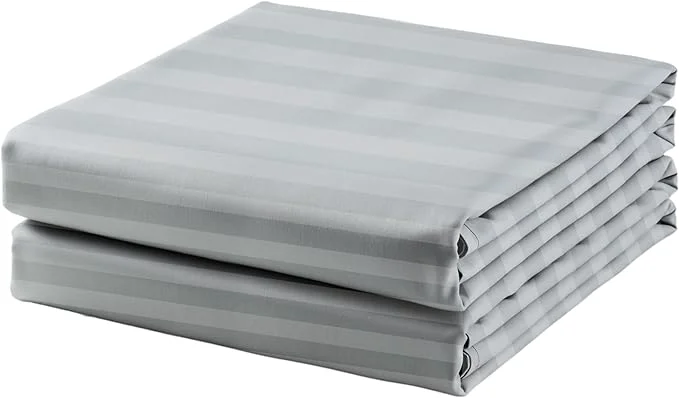 Safe 2-Pack Cotton Full Flat Sheet Only 600 Thread Count Egyptian Cotton Top Refined