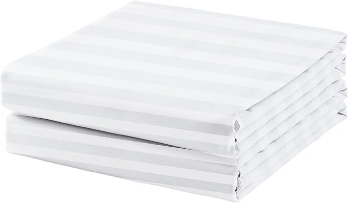 Verified 2-Pack Cotton Twin Flat Sheet Only 600 Thread Count Egyptian Cotton Top Expertly Made