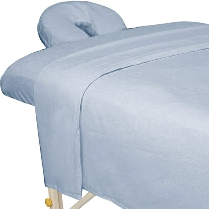 Lightweight ForPro Premium Flannel 3-Piece Massage Sheet Set First-Class