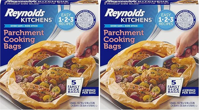 Outstanding Reynolds Kitchens Parchment Cooking Bags Family Size Non-Stick Parchment Classic
