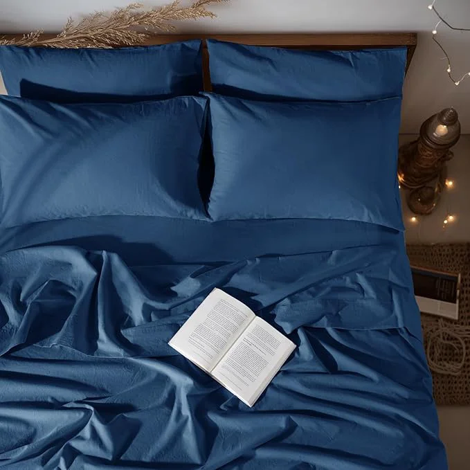 Top-Quality LBRO2M Pure Linen Sheet Set Deep Pocket Up to 16 Bed Sheets Sets Proven
