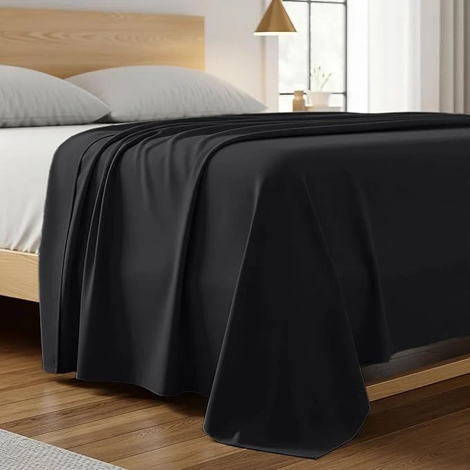 Authentic Mellanni California King Size Flat Sheet Specialty