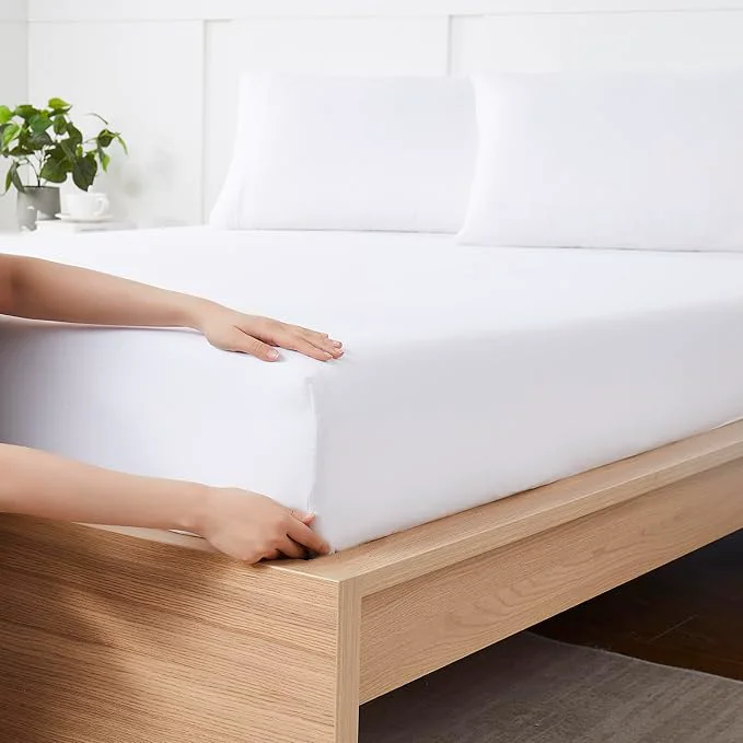 High-Quality Twin XL Fitted Sheet Only with Full Elastic Built in Corner Sheet Straps to Exceptional