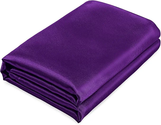Elite Homiest Purple Satin Flat Sheet Environmentally Friendly