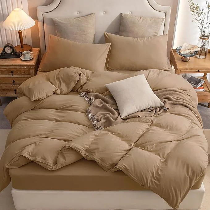 High-Quality PURE ERA Jersey Knit Duvet Cover Set T-Shirt Cotton Super Soft Comfy 2pc Optimized