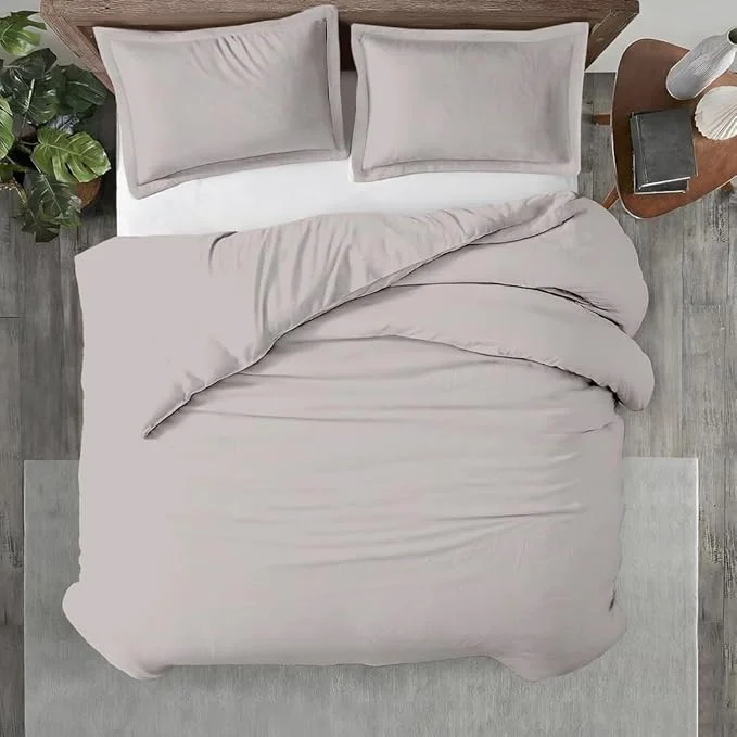 Responsible Kotton Culture 3 Pc Duvet Cover Queen Size Full Size Set- Egyptian Cotton Fine Crafted