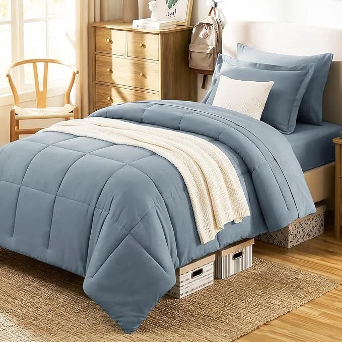 High-End CozyLux Twin Comforter Set Minimalist