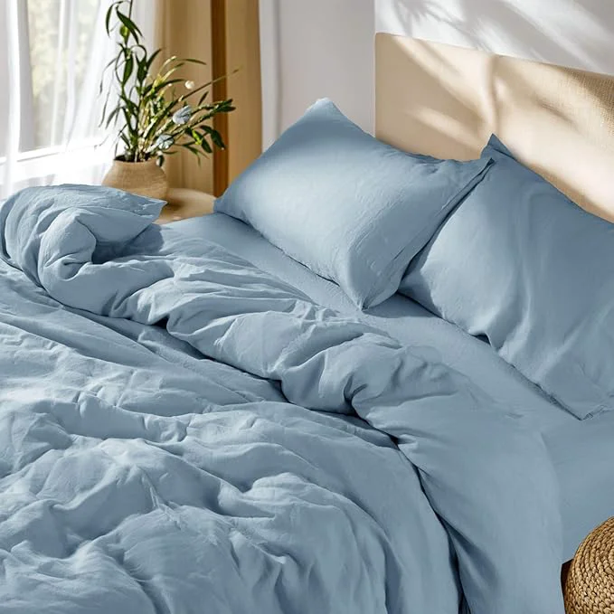 Effective SONORO KATE French Linen Duvet Cover King Size Soft Breathable Original Design